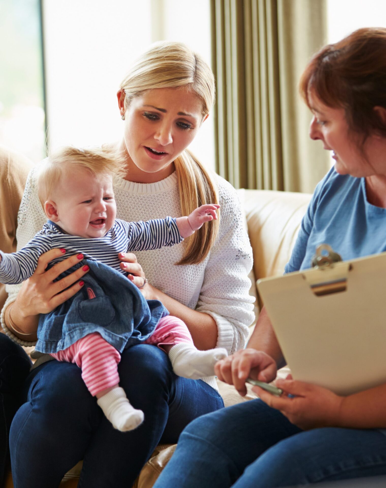 Woman With Baby Counseling Session